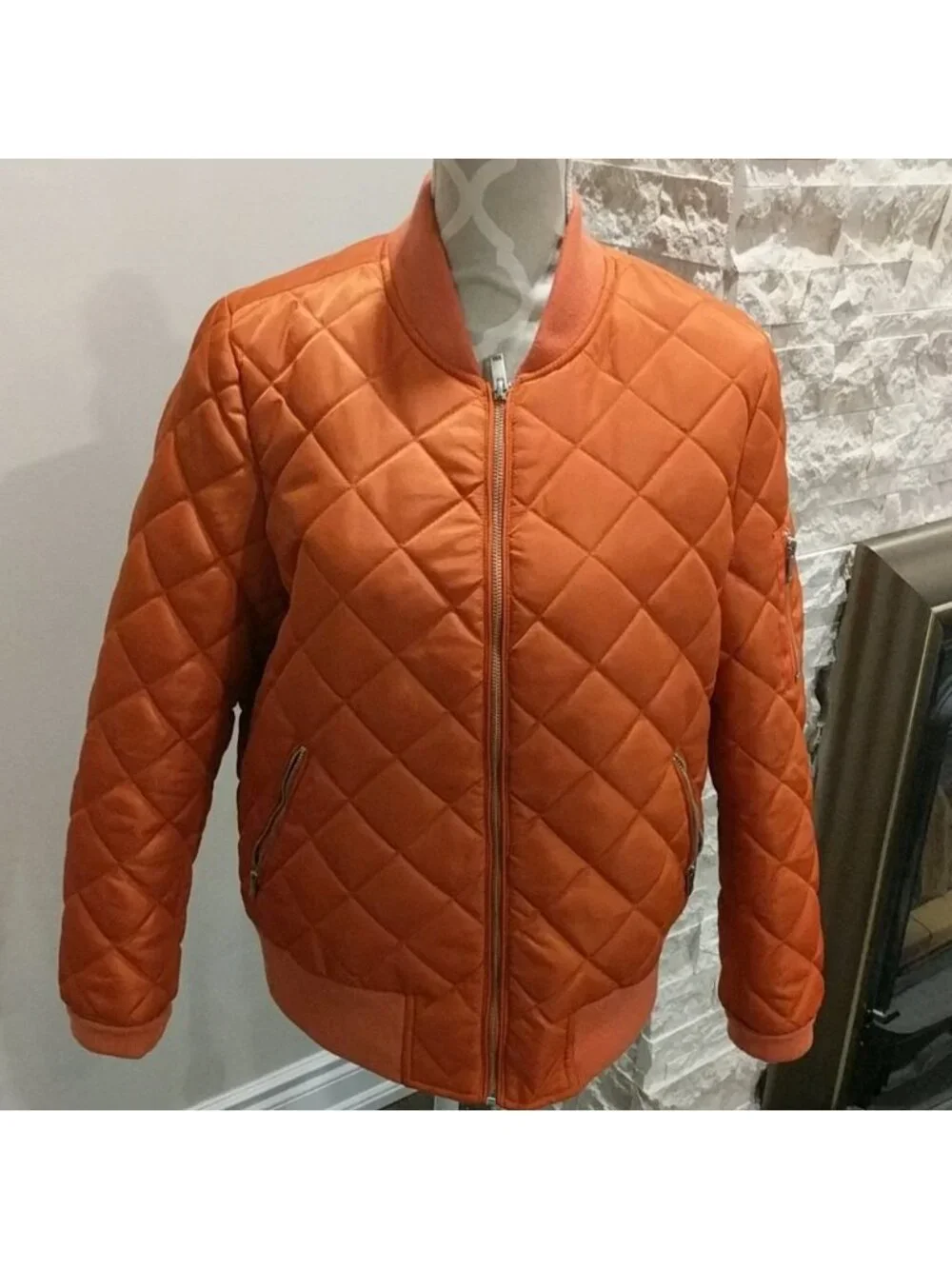 7 for all man kind orange jacket like new
